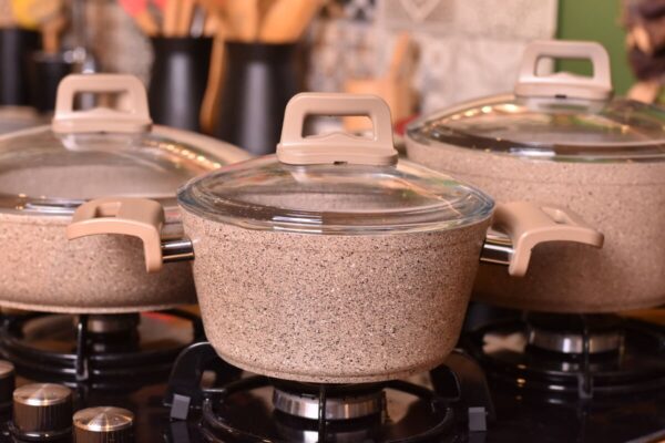 سرویس قابلمه 7 پارچه بژ گرانیت موند تاشوو T3032 Rabima رابیما