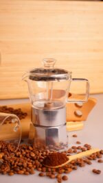 موکاپات شیشه ای 3 فنجان نقره ای سیلور تاشوو T3376 Rabima رابیما