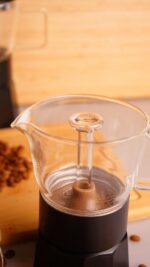 موکاپات شیشه ای 3 فنجان مشکی استون تاشوو T3379 Rabima رابیما