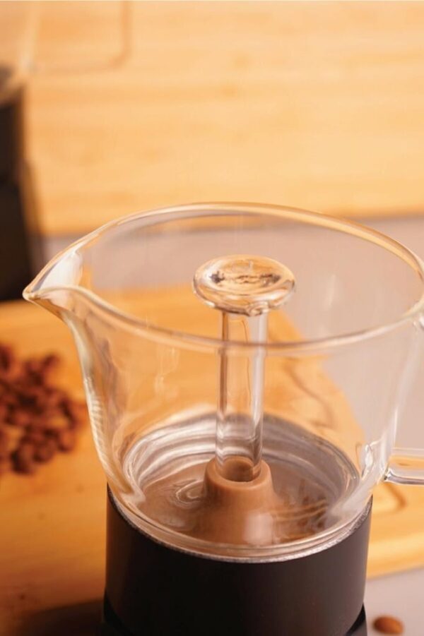 موکاپات شیشه ای 9 فنجان مشکی استون تاشوو T3381 Rabima رابیما