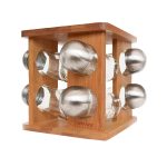 قفسه ادویه چرخان 8 عددی فونتی بامبوم B2617 Rabima رابیما