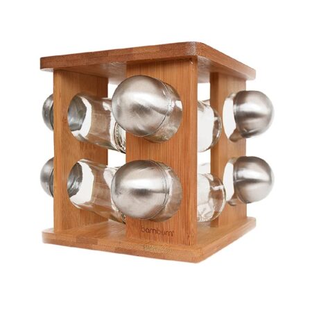 قفسه ادویه چرخان 8 عددی فونتی بامبوم B2617 Rabima رابیما