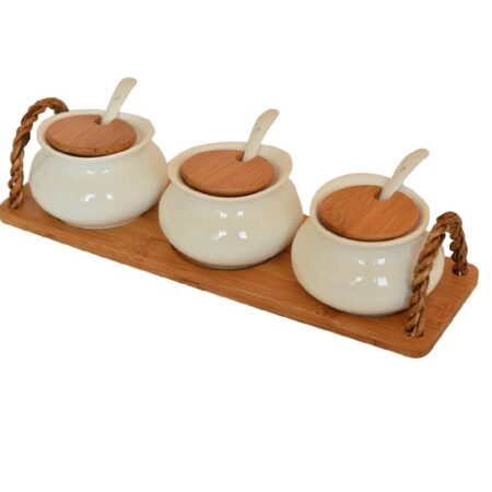 سرویس جای ادویه 3 عددی داستی بامبوم B2679 Rabima رابیما