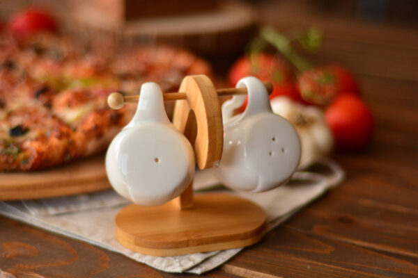 نمک پاش و فلفل پاش 3 پارچه کوپر بامبوم B2836 Rabima رابیما