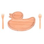 سرویس غذاخوری کودک 3 پارچه داکی بامبوم B2873 Rabima رابیما