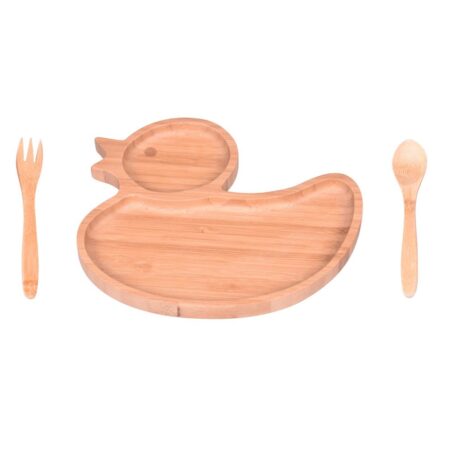 سرویس غذاخوری کودک 3 پارچه داکی بامبوم B2873 Rabima رابیما