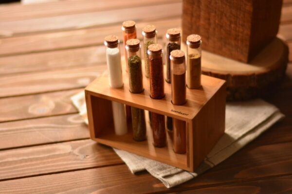 سرویس ادویه 9 پارچه وانیلا بامبوم B0424 Rabima رابیما