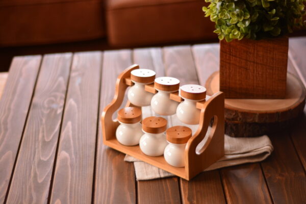 سرویس ادویه 7 پارچه پیتاز بامبوم B0563 Rabima رابیما