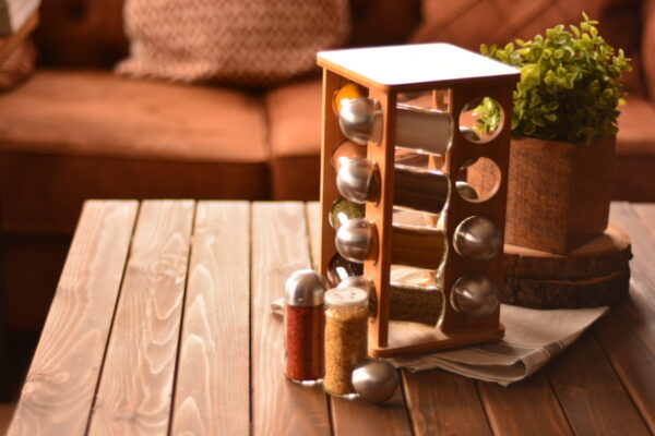 قفسه ادویه چرخان 16 عددی رسیتال بامبوم B0580 Rabima رابیما