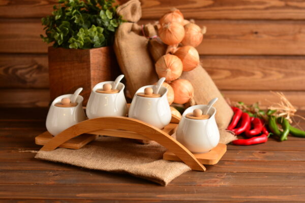 سرویس ادویه 4 عددی بستا بامبوم B1102 Rabima رابیما