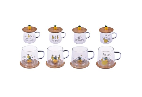 لیوان شیشه ای 280 میلی لیتر اسپر بامبوم B1168 Rabima رابیما