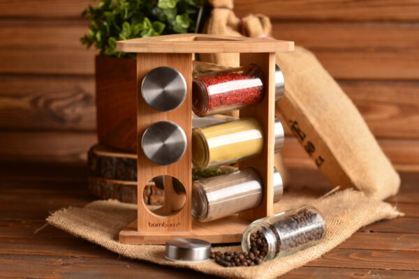 قفسه ادویه چرخان 9 عددی آنکورا بامبوم B1363 Rabima رابیما