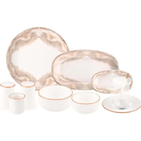 سرویس غذاخوری بون چاینا 35 پارچه هاله بامبوم B3040