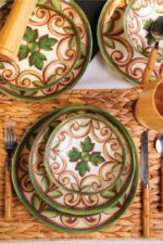 سرویس غذاخوری بون چاینا 24 پارچه لوسیا بامبوم B3283 Rabima رابیما