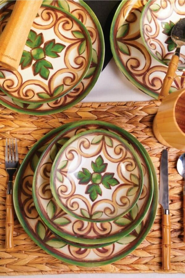 سرویس غذاخوری بون چاینا 24 پارچه لوسیا بامبوم B3283 Rabima رابیما