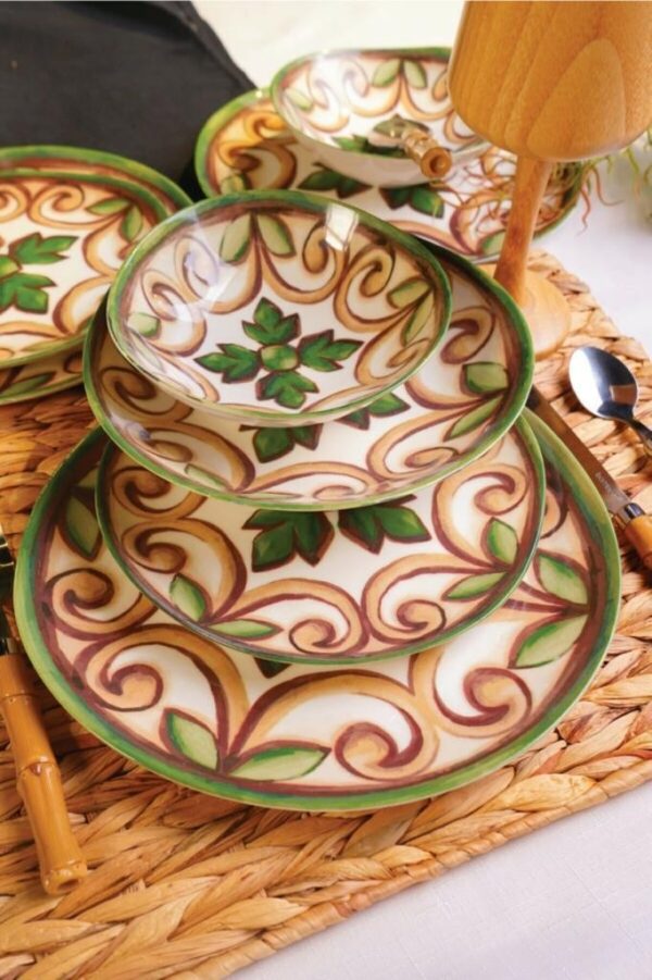 سرویس غذاخوری بون چاینا 24 پارچه لوسیا بامبوم B3283 Rabima رابیما