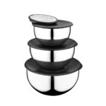 ظرف نگهدارنده با رنده استیل روس بامبوم B3691 Rabima رابیما