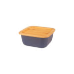 ظرف نگهدارنده غذا گرانیت 10 سانتی متر 300 میلی لیتر طوسی اسلالوم بامبوم B3771 Rabima رابیما