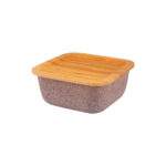 ظرف نگهدارنده غذا گرانیت 12.5 سانتی متر 500 میلی لیتر بژ اسلالوم بامبوم B3772 Rabima رابیما