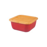 ظرف نگهدارنده غذا گرانیت 12.5 سانتی متر 500 میلی لیتر قرمز اسلالوم بامبوم B3776 Rabima رابیما