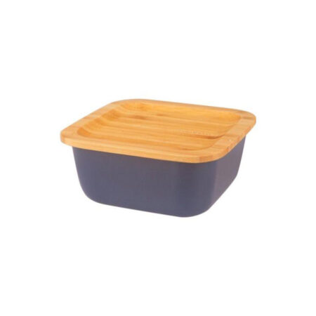 ظرف نگهدارنده غذا گرانیت 10 سانتی متر 300 میلی لیتر مشکی اسلالوم بامبوم B3768 Rabima رابیما