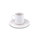 سرویس فنجان و نعلبکی 6 نفره سفید فیگور بامبوم B4409 Rabima رابیما