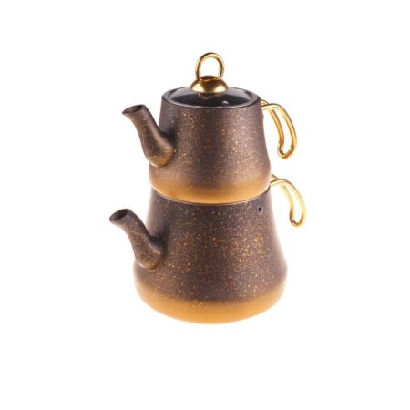 کتری و قوری گرانیت 1.8 + 0.8 لیتر مشکی مارس تاشوو T3574 Rabima رابیما