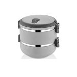 ظرف غذا 2 طبقه طوسی اینفرش تاشوو T3644 Rabima رابیما