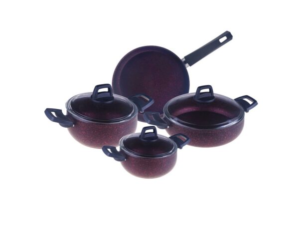 سرویس غذاپز 7 پارچه قرمز اسکارلت تاشوو T4031 Rabima رابیما