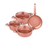 سرویس قابلمه 7 پارچه رزگلد گرانیت گلوک تاشوو T4344 Rabima رابیما