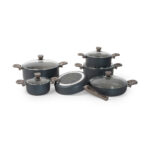 سرویس قابلمه گرانیت 11 پارچه آبی یورک ریوالد 650100-16