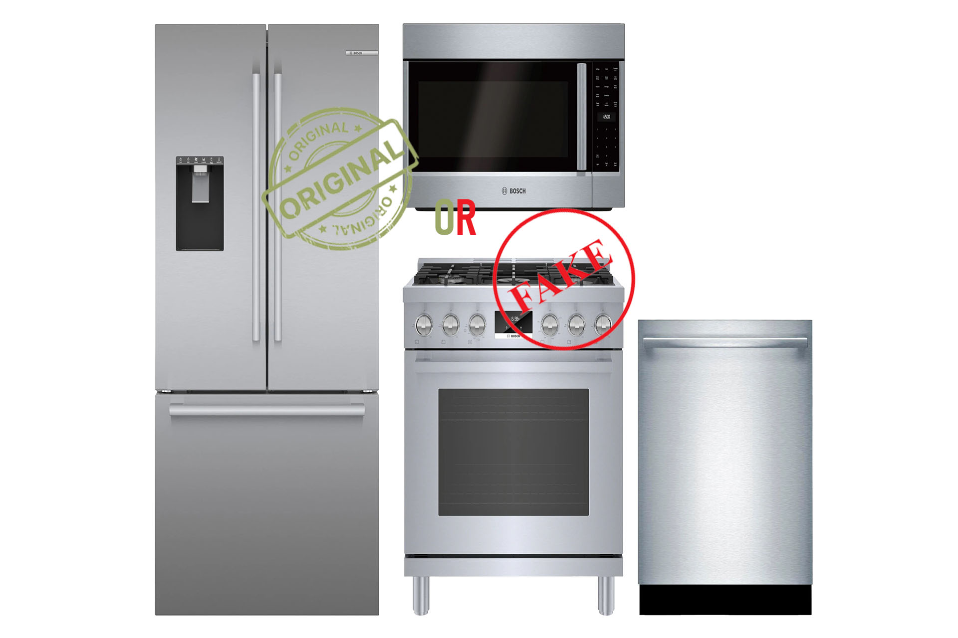 محصولات بوش اصلی از تقلبی