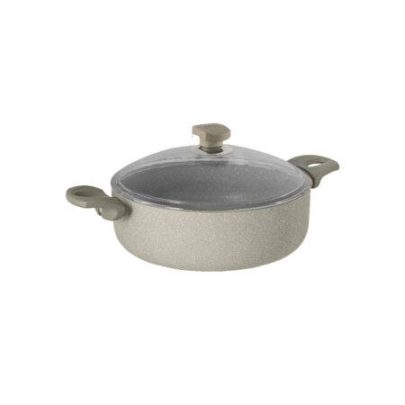 نیم قابلمه نچسب 28*9 سانتی متر 4.8 لیتر بژ یورک ریوالد 6506128-0106