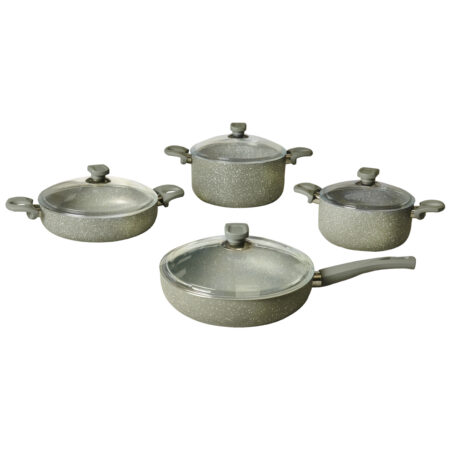 سرویس قابلمه گرانیت 8 پارچه بژ یورک ریوالد 6501108-0106