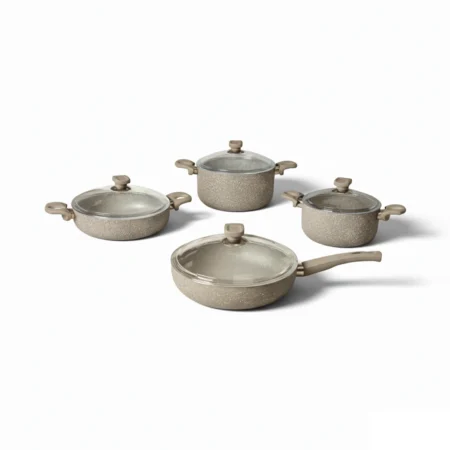 سرویس قابلمه 8 پارچه گرانیت بژ یورک ریوالد 6501108-0106 | رابیما