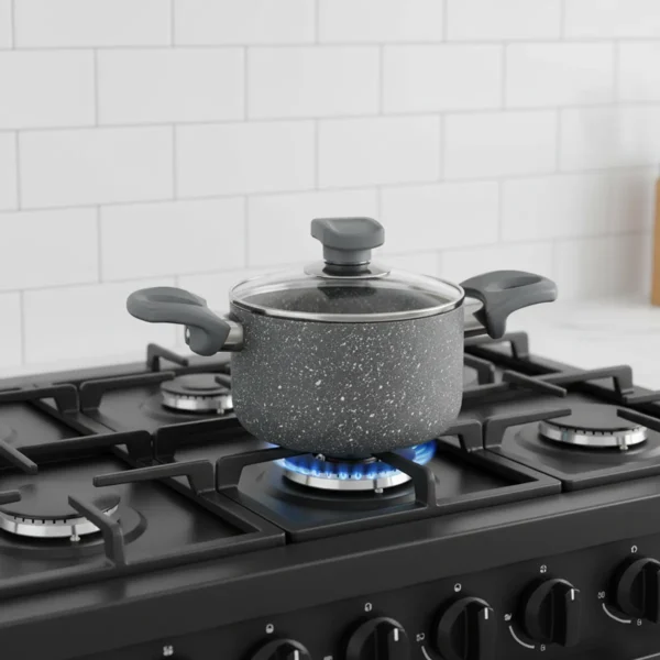 قابلمه نچسب 14*8 سانتی متر 1.1 لیتر طوسی یورک ریوالد 6503214-0114 | رابیما