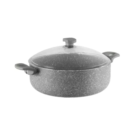 نیم قابلمه نچسب 28*9 سانتی متر 4.8 لیتر طوسی یورک ریوالد 6506128-0114 | رابیما