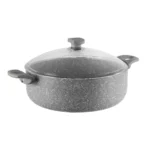 نیم قابلمه نچسب 32*10 سانتی متر 6.5 لیتر طوسی یورک ریوالد 6506132-0114 | رابیما