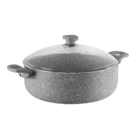 نیم قابلمه نچسب 32*10 سانتی متر 6.5 لیتر طوسی یورک ریوالد 6506132-0114 | رابیما