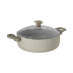 نیم قابلمه نچسب 32*10 سانتی متر 6.5 لیتر بژ یورک ریوالد 6506132-0106