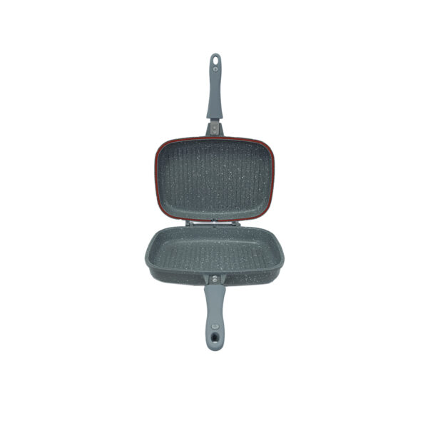 تابه گریل دوطرفه 32*24 سانتی متر 2 لیتر طوسی یورک ریوالد 6508032-0114