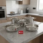 سرویس قابلمه 9 پارچه استیل براق لیورپول ریوالد 6801209-1022 | رابیما