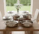 سرویس قابلمه 9 پارچه استیل براق لیورپول ریوالد 6801209-1022 | رابیما