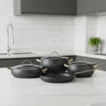 سرویس قابلمه 7 پارچه گرانیت مشکی بریلا کرکماز 2610 | رابیما