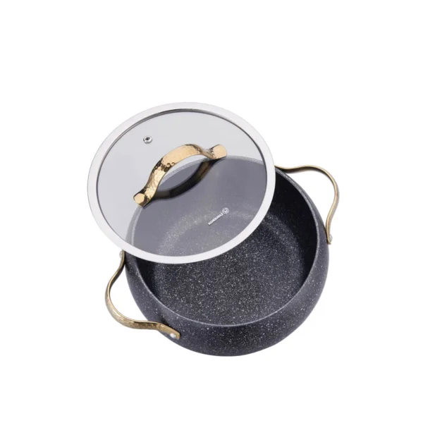 سرویس قابلمه 7 پارچه گرانیت مشکی بریلا کرکماز 2610 | رابیما