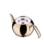 کتری و قوری 1.1 + 2.0 لیتر استیل براق هاندان کرکماز 222-02 | رابیما