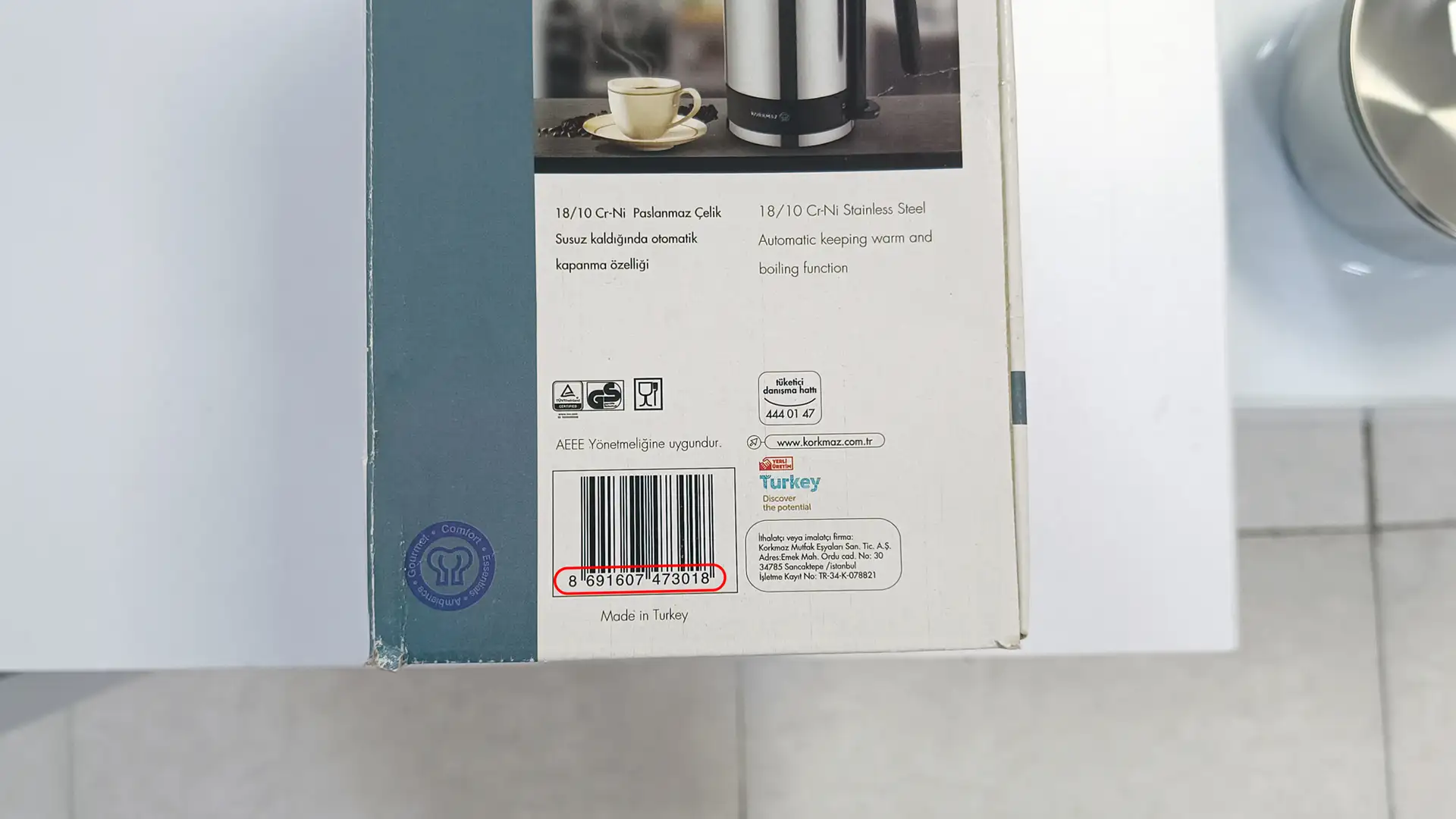 نحوه تشخیص کتری و قوری کرکماز اصل ترکیه | رابیما