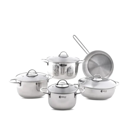سرویس قابلمه 9 پارچه استیل براق لیورپول ریوالد 6801209-1021 | رابیما