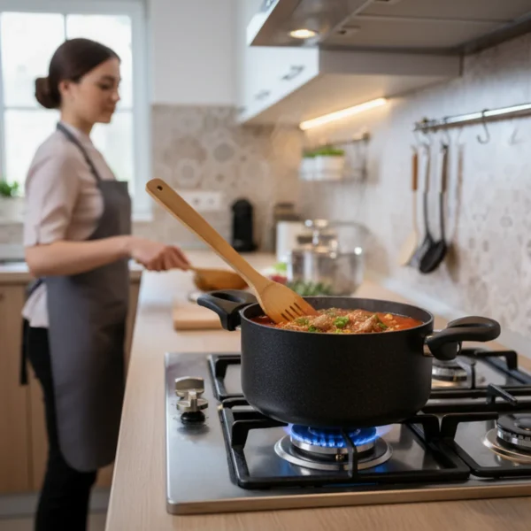 قابلمه نچسب 18*9 سانتی متر 2.3 لیتر مشکی منچستر ریوالد 6503118-0411 | رابیما