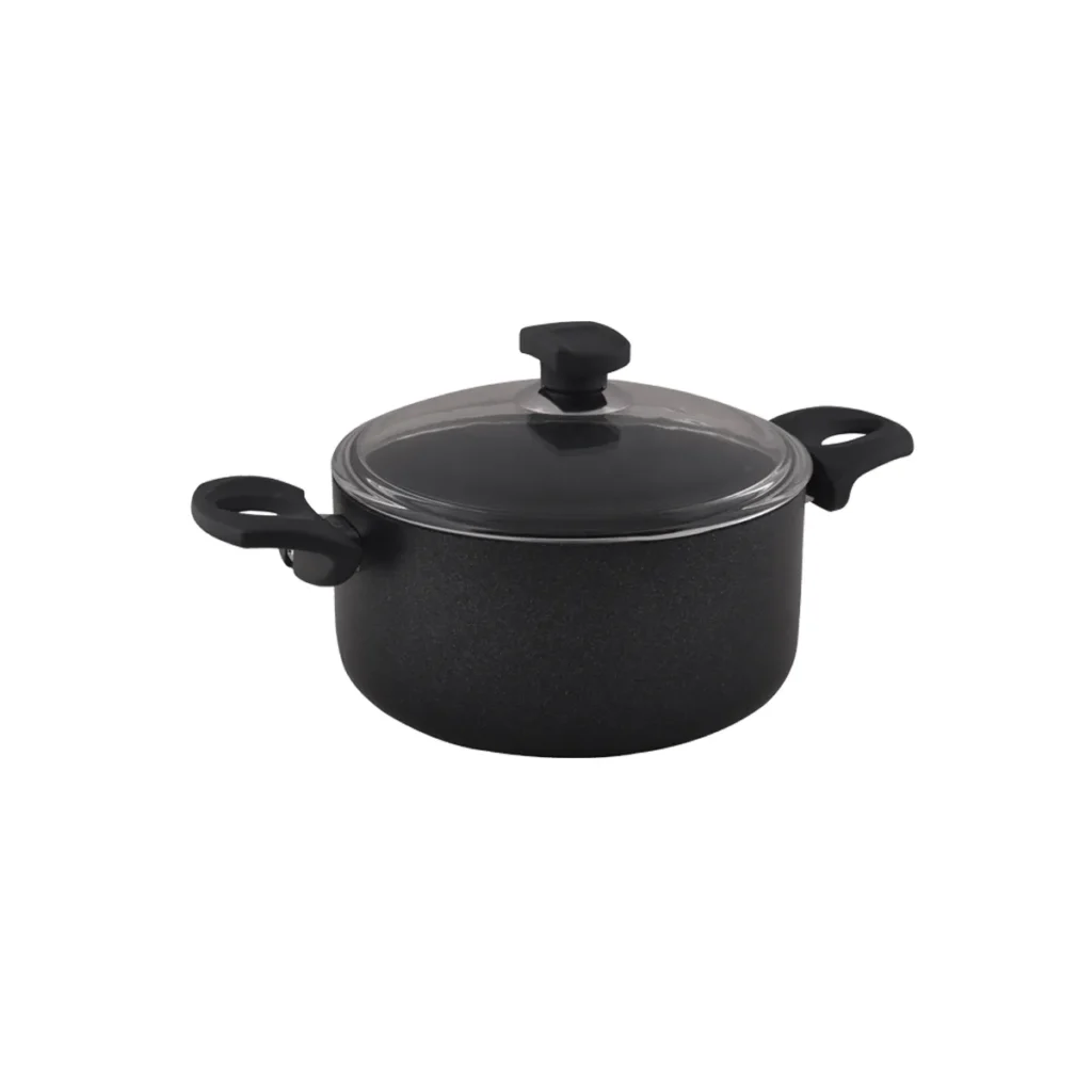 قابلمه نچسب 22*10.5 سانتی متر 3.7 لیتر مشکی منچستر ریوالد 6503122-0411 | رابیما